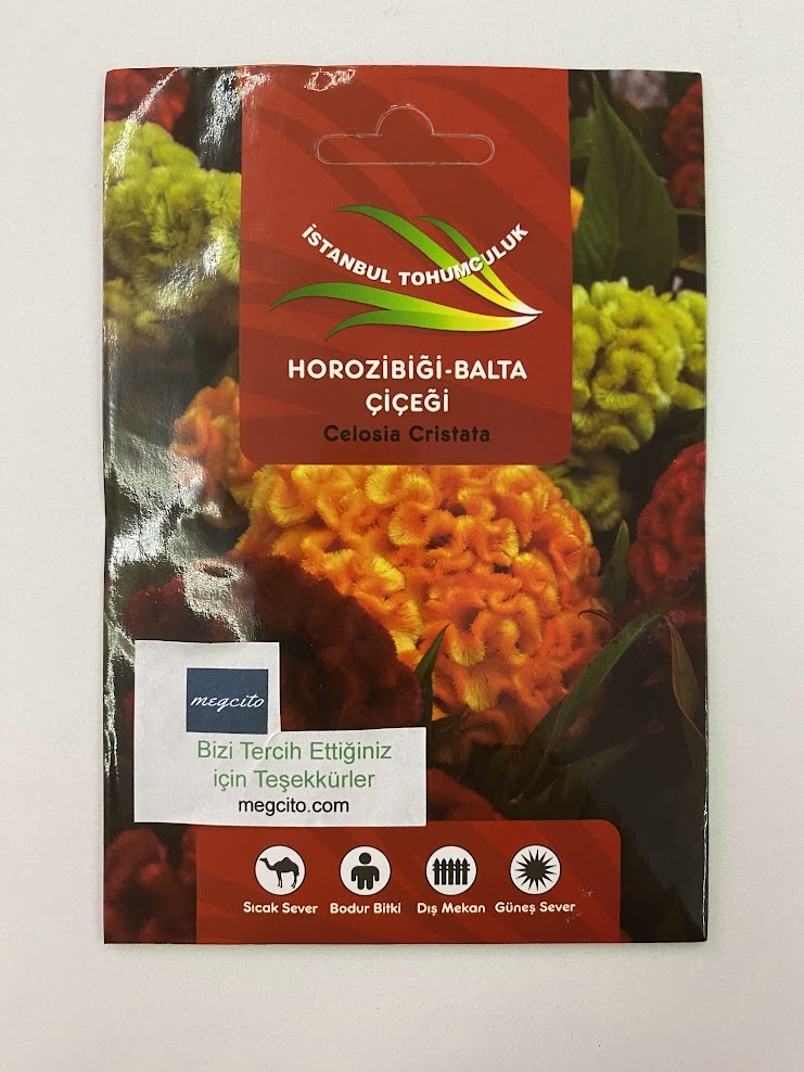 HOROZ İBİĞİ BALTA ( ÇOKLU TOHUM ) - 200 Tohum - KARIŞIK Renk