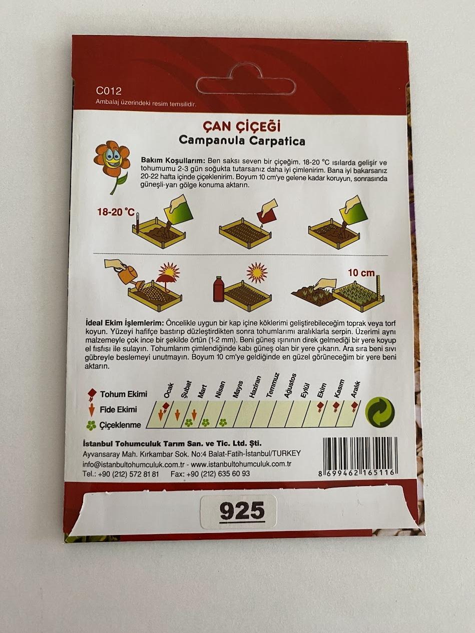 ÇAN ÇİÇEĞİ ( ÇOKLU TOHUM ) - 500 Tohum - KARIŞIK Renk