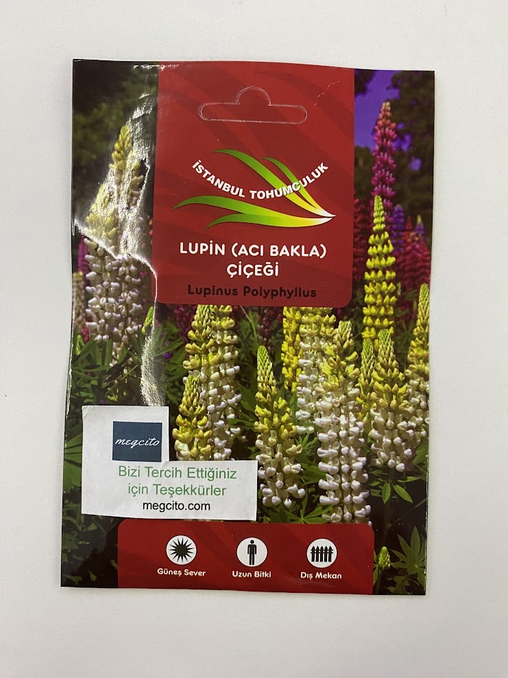 LUPİN ÇİÇEĞİ ( ÇOKLU TOHUM ) - 30 Tohum - KARIŞIK Renk