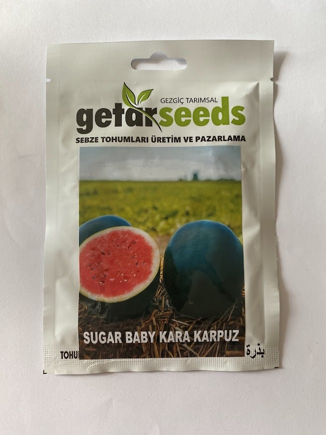 SUGAR BABY KARA KARPUZ ( ÇOKLU TOHUM ) - 100 Adet
