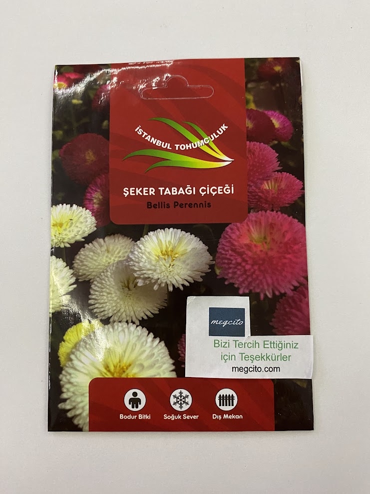 ŞEKER TABAĞI ( ÇOKLU TOHUM ) - 150 Tohum - KARIŞIK Renk