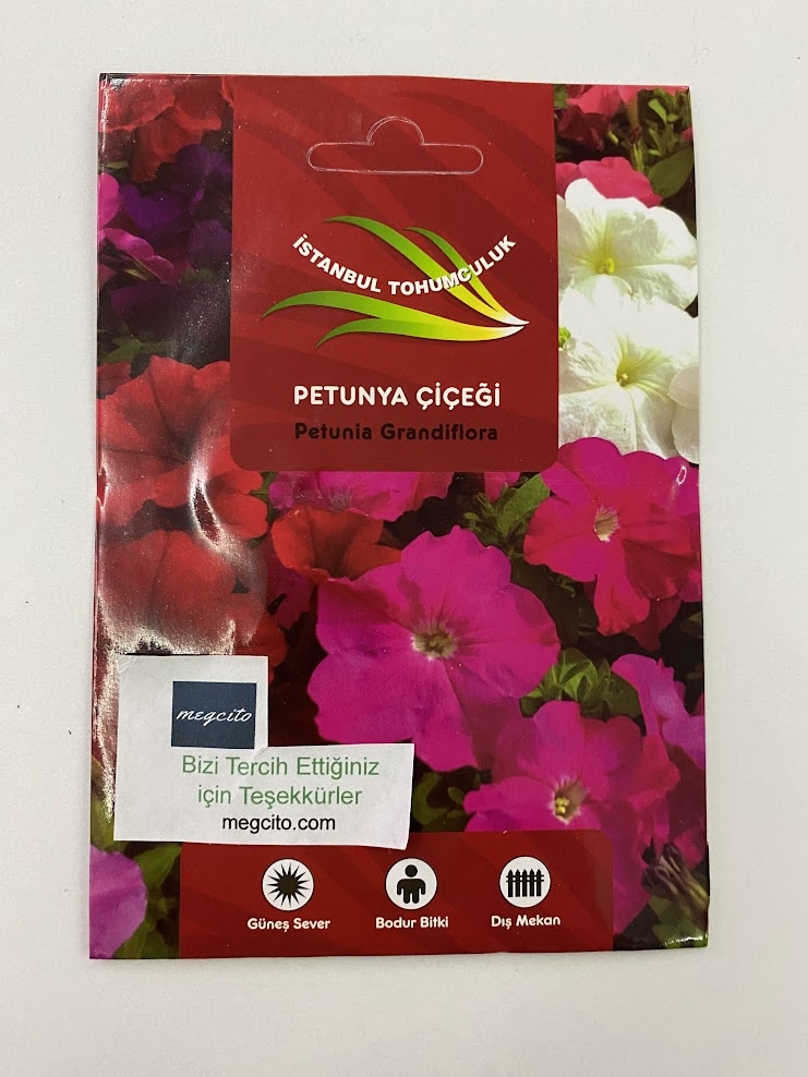 PETUNYA ( ÇOKLU TOHUM ) - 80 Tohum - KARIŞIK Renk